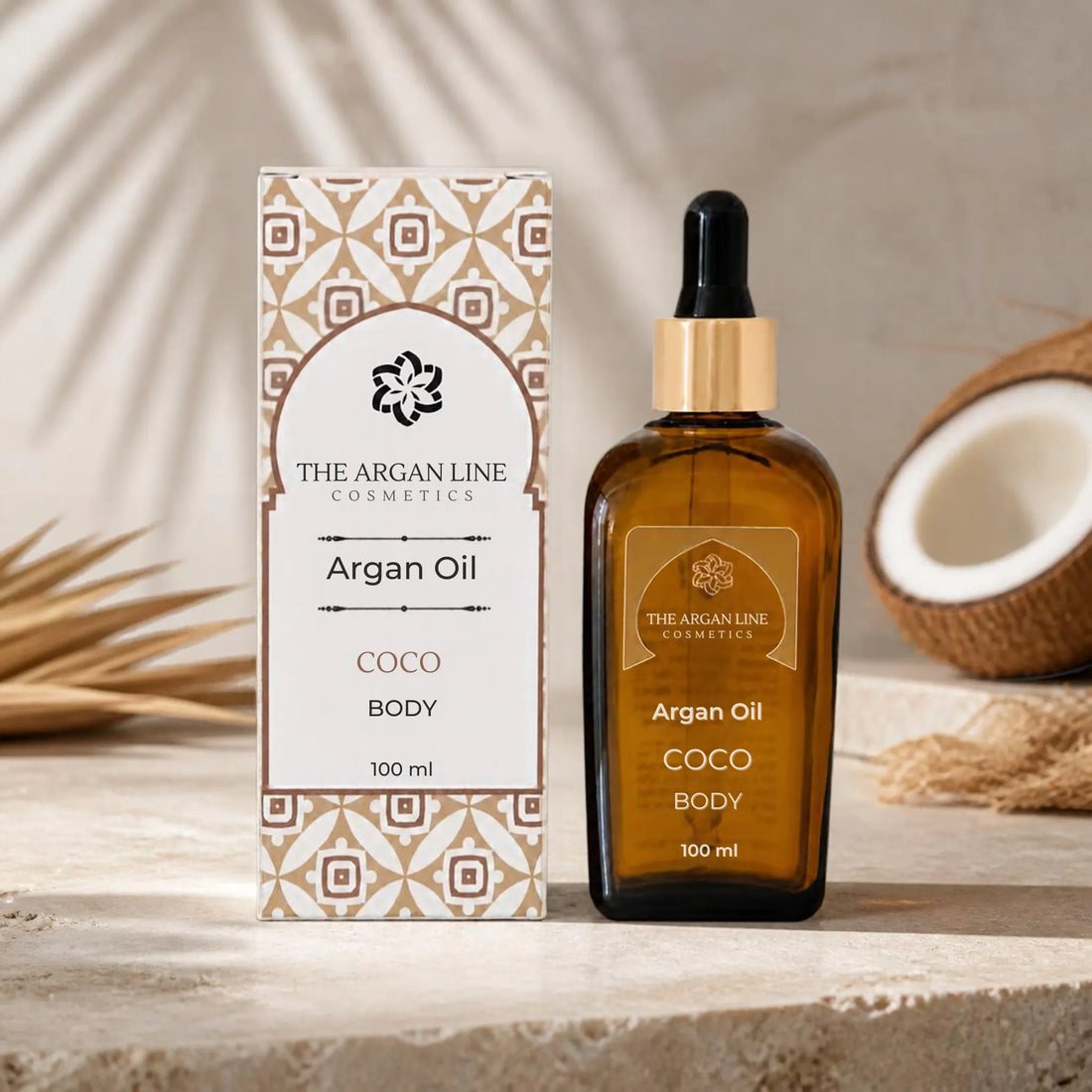 Körperöl von The Argan Line mit Kokosnussöl und Arganöl
