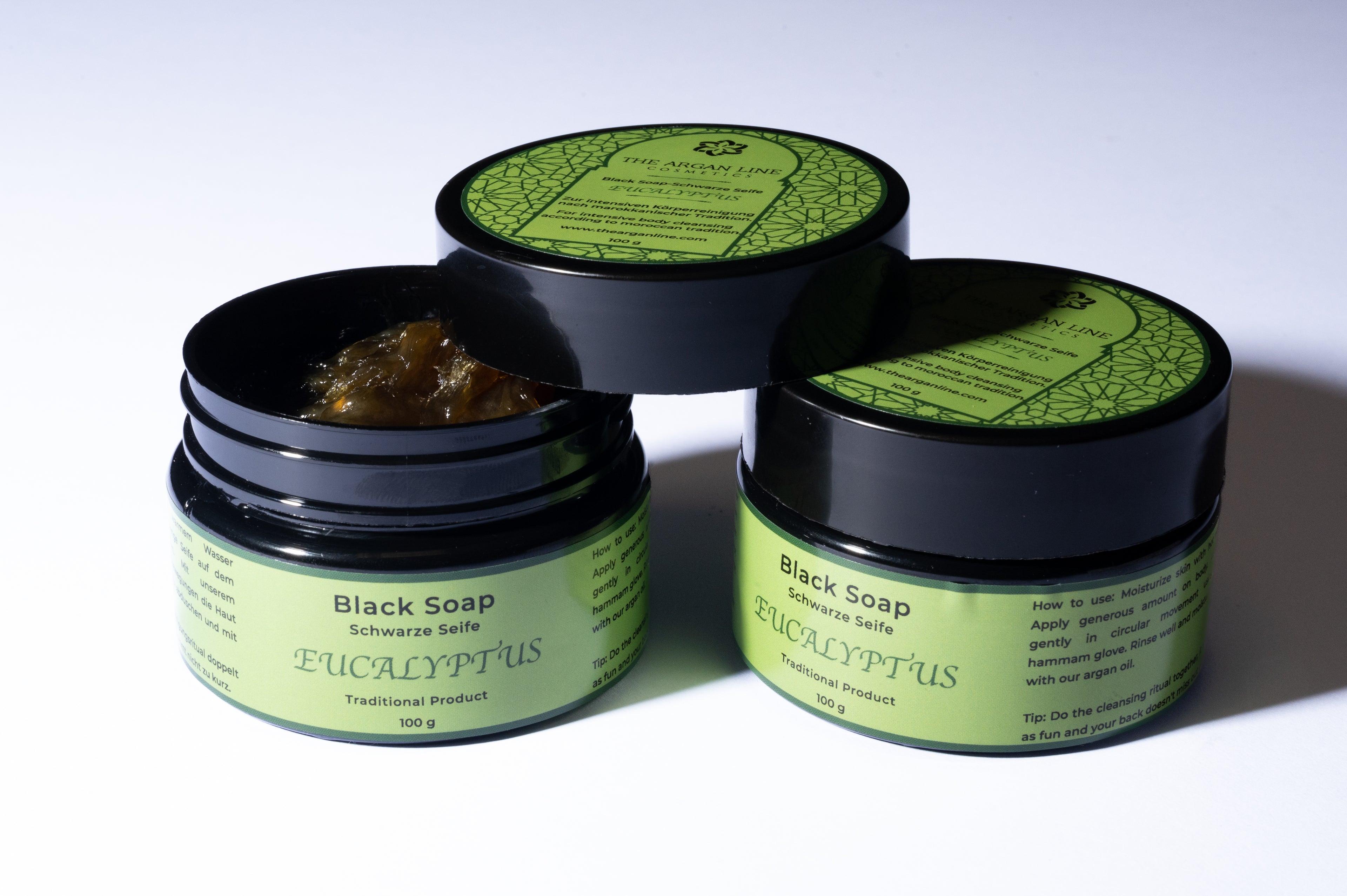 Black soap von the argan line