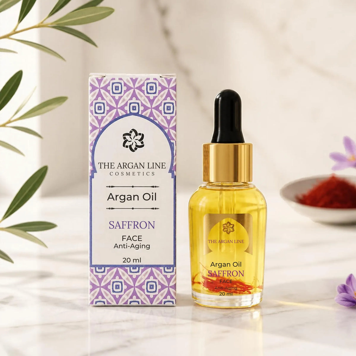 Anti Aging Öl von den Argan Line mit Arganöl und Safran